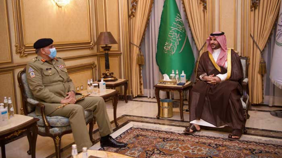 COAS meeting with saudi prince