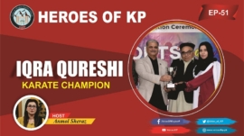 Iqra Qureshi Karate champion of kpk