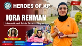 Iqra Rehman table tennis champion